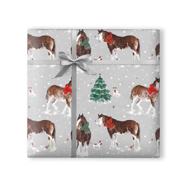 Wrapping Paper - Christmas Horses