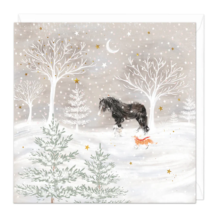 Christmas Cards - Shire Horse & Fox