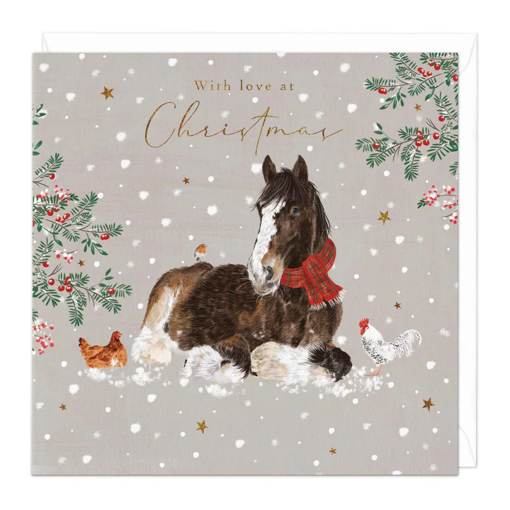 Christmas Cards - Shire lying down