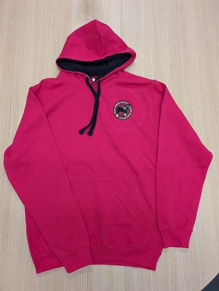 Pink red hoodie best sale