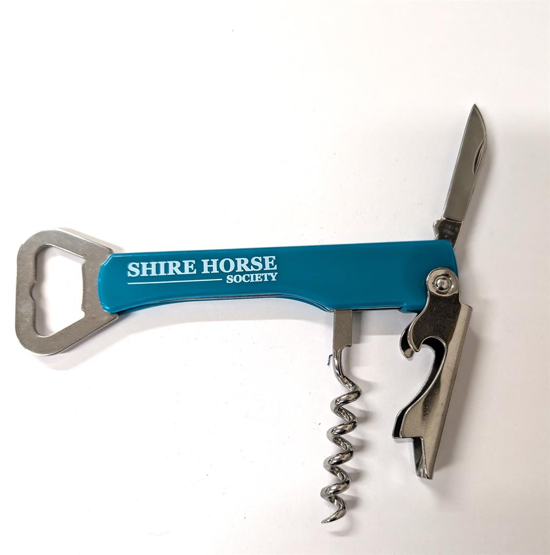 Bottle opener and corkscrew